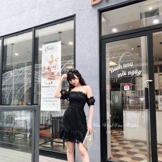 đầm trễ vai đuôi cá