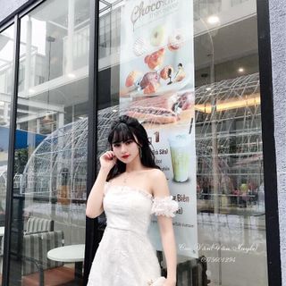 đầm trễ vai đuôi cá
