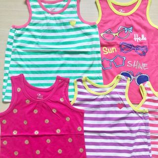 Áo thun sát nách bé gái Place Size 6/9m-4t Hàng Campo