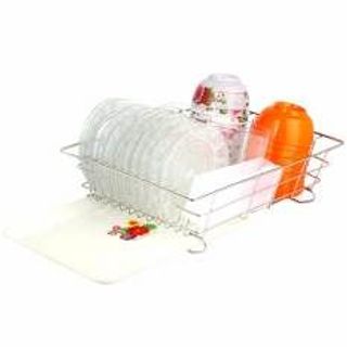 Rổinox úp chén dĩa Goda kèm khay hứng nước