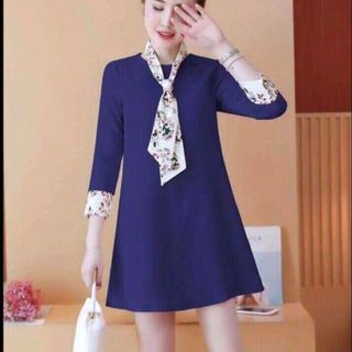 đầm nữ kèm khăn cổ