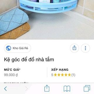 kệ góc vuông nhà tắm tiện dụng