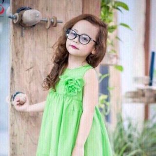 Đầm Mulet tiểu thư cho bé gái ngày hè Size 1-8t