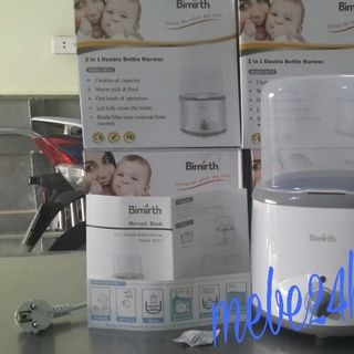 Máy hâm sữa hai bình cổ rộng Bimirth