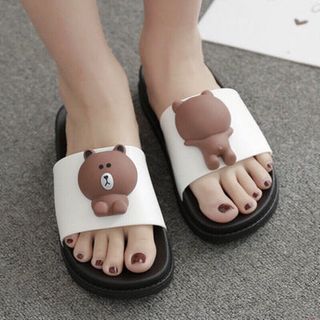 dép nhựa đế đúc gấu xinh