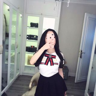 sét áo kèm chân váy xếp li