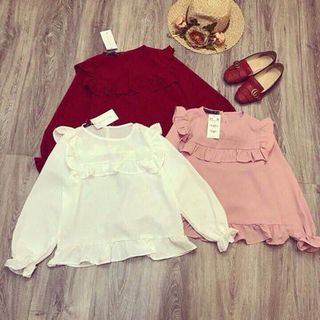 áo voan xoè tay chất voan mềm mại mặc vào nhẹ nhàng nữ tính nhưng không kém phần cá tính xưởng may Tuấn ngát chuyên đổ buôn lg lớn qa thời trang nam nữ hợp thời trang đ/ cvũ thư -thái bình