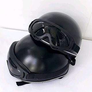 nón bảo hiểm kèm kính trơn in