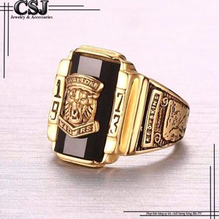 nhẫn inox xi vàng 24k