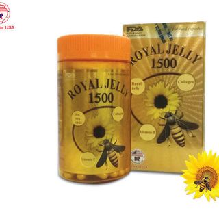 ROYAL JELLY 1500 - Chiết xuất từ sữa ong chúa collagen và vitamin E