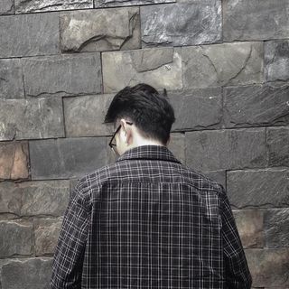 Sơ mi Flannel nam Just-P Caro đen nhỏ