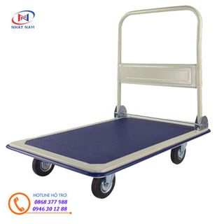 Xe đẩy hàng 4 bánh tải trọng 300kg - xe đẩy mặt bàn HT300