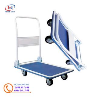 Xe đẩy hàng 4 bánh tải trọng 300kg - xe đẩy mặt bàn HT300
