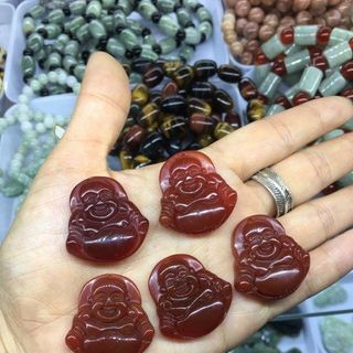 Di lặc đá mã não đỏ đẹp - MSP 523