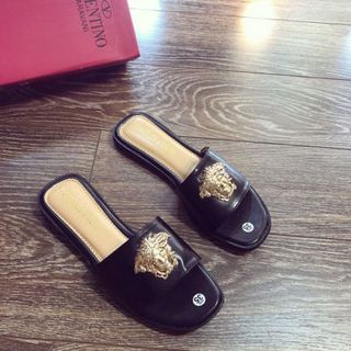 dép quai ngang da đẹp sang chảnh