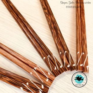 Đũa dừa Bến Tre đầu vuông dây đàn – 10 đôi