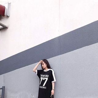 đầm ngắn tay có nón