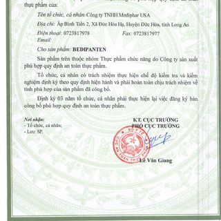 BEDIPANTEN 100MG - Bổ sung vitamin B5