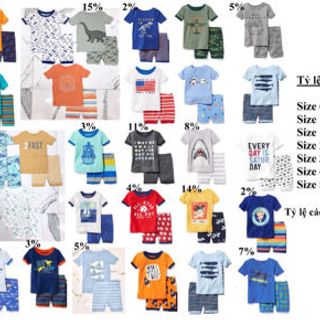 Bộ thun cotton bé trai oldnavy