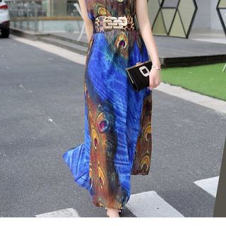 Đầm maxi kèm betl