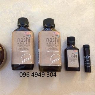 CẶP DẦU GỘI XẢ DƯỠNG PHỤC HỒI TÓC NASHI ARGAN 200ML