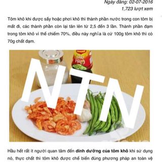khô tôm đất nguyên chất giá lẻ L1 1400k/1kg L2 1200k/1kg