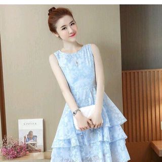 Đầm Mulet Hồng Xanh