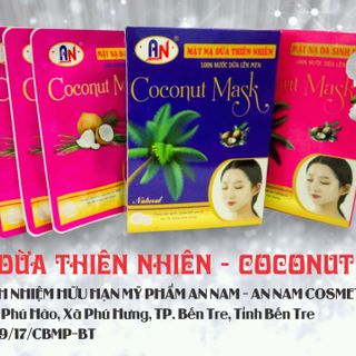 mặt nạ dừa thiên nhiên