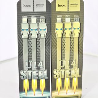 HOCO - Cáp sạc U14 3 in 1 cổng Lightning- Cổng Type C - Cổng Micro