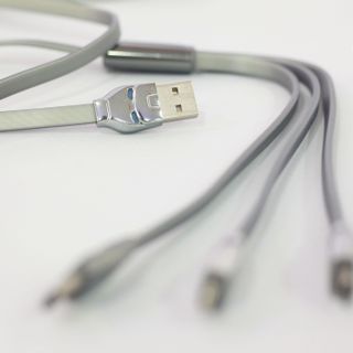 HOCO - Cáp sạc U14 3 in 1 cổng Lightning- Cổng Type C - Cổng Micro
