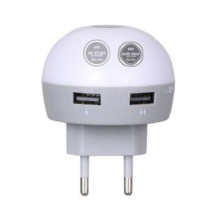 Hoco - Đèn ngủ kiêm cóc sạc 2 USB H1