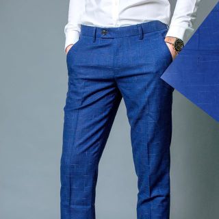 Quần âu dáng hàn xanh phẩy vải vest