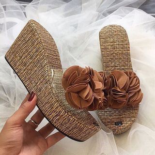 dép xuồng đế Cối hoa