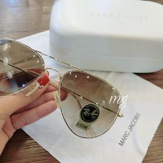 Kính râm nam nữ tráng bạc - Kính rb 2 màu