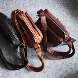 Túi Da đeo chéo THREE BOX