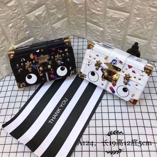 túi xách hộp mini khoá bấm