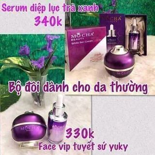 SERUM DIỆP LỤC VÀ KEM FACE VIP TUYẾT SỨ