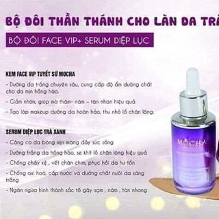SERUM DIỆP LỤC VÀ KEM FACE VIP TUYẾT SỨ