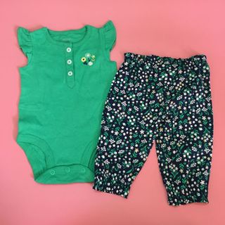 Set 2 bodysuit và legging Carter Cambodia xuất dư