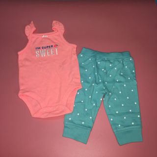 Set 2 bodysuit và legging Carter Cambodia xuất dư