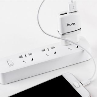 HOCO - Bộ cóc cáp sạc C12 MICRO 2 cổng USB