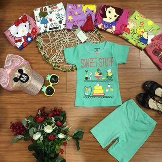 Bộ Carter Borip cộc tay Bé Gái 2-7T