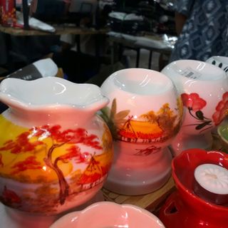 đèn xông tinh dầu tròn