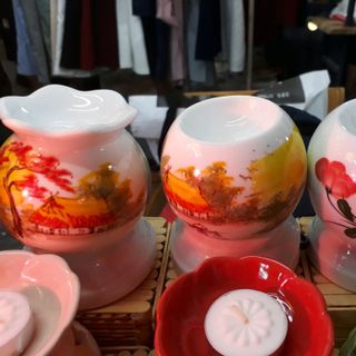 đèn xông tinh dầu tròn