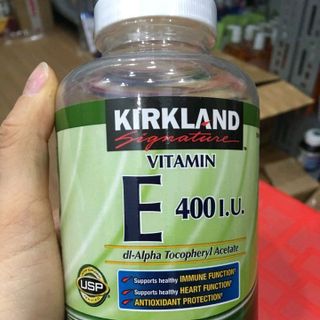 Vitamin E 400 IU 500 viên Kirkland của Mỹ - Đẹp da làm chậm lão hóa