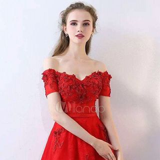 ĐẦM XÒE BẸT VAI ĐÍNH HOA CỰC XINH