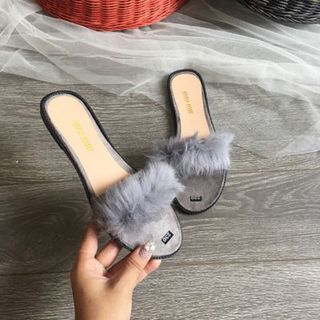 dép quai phối lông