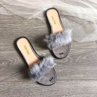 dép quai phối lông