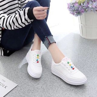 giày bata phối hạt nhiều màu