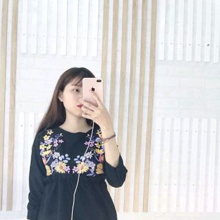 Áo tay dài hoa